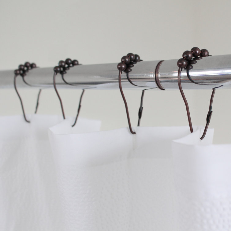 Splash Home Premium Roller Shower Curtain Hooks & Reviews Wayfair